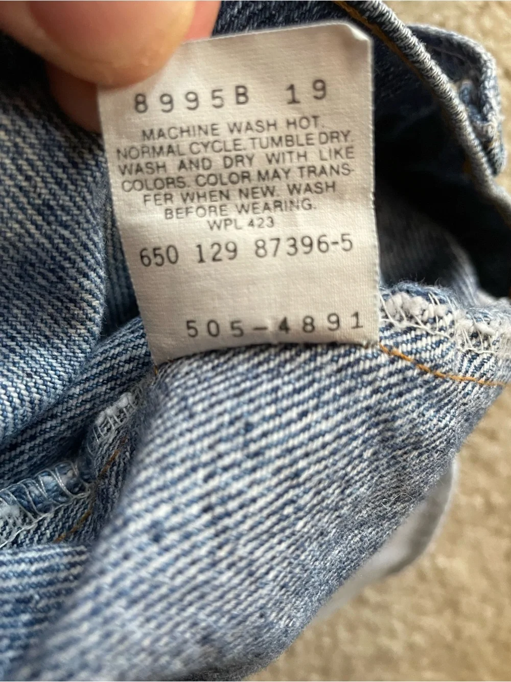 Levi's *Vintage* 505 Made in USA Men's Straight Leg Blue Jeans Size 29x32